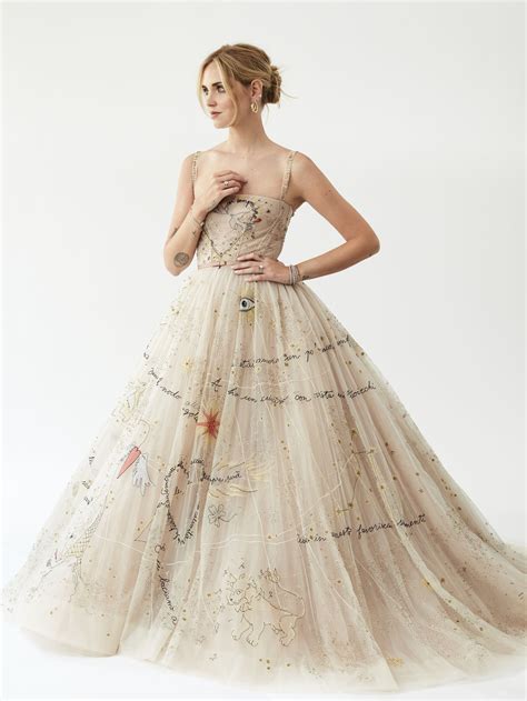 chiara ferragni dior wedding dress.